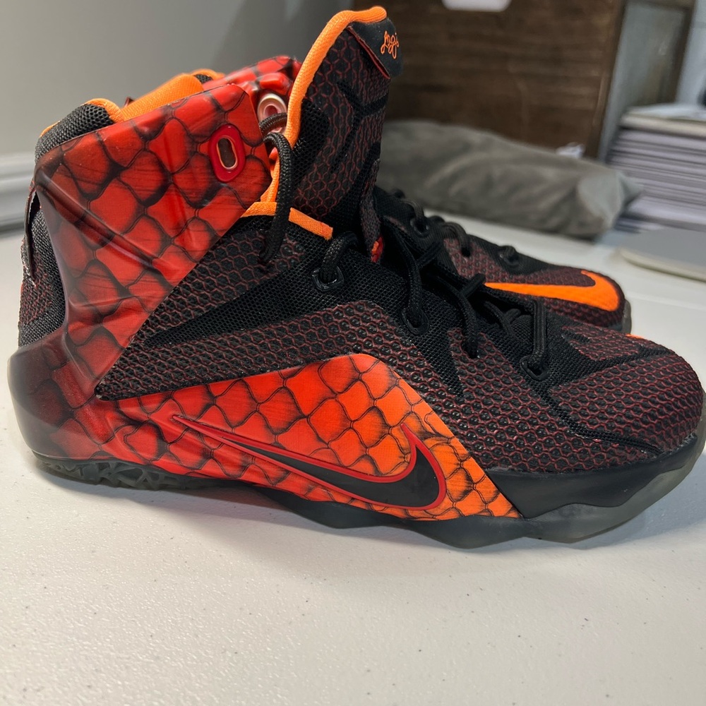 Nike LeBron 12 GS “Reptile” Sneakers